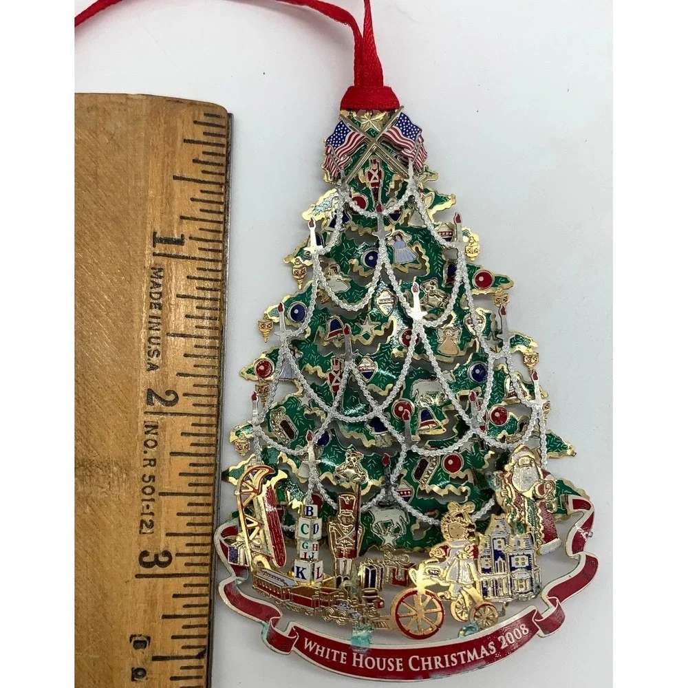 White House Historical Association Christmas Ornament 2008 Benjamin Harrison